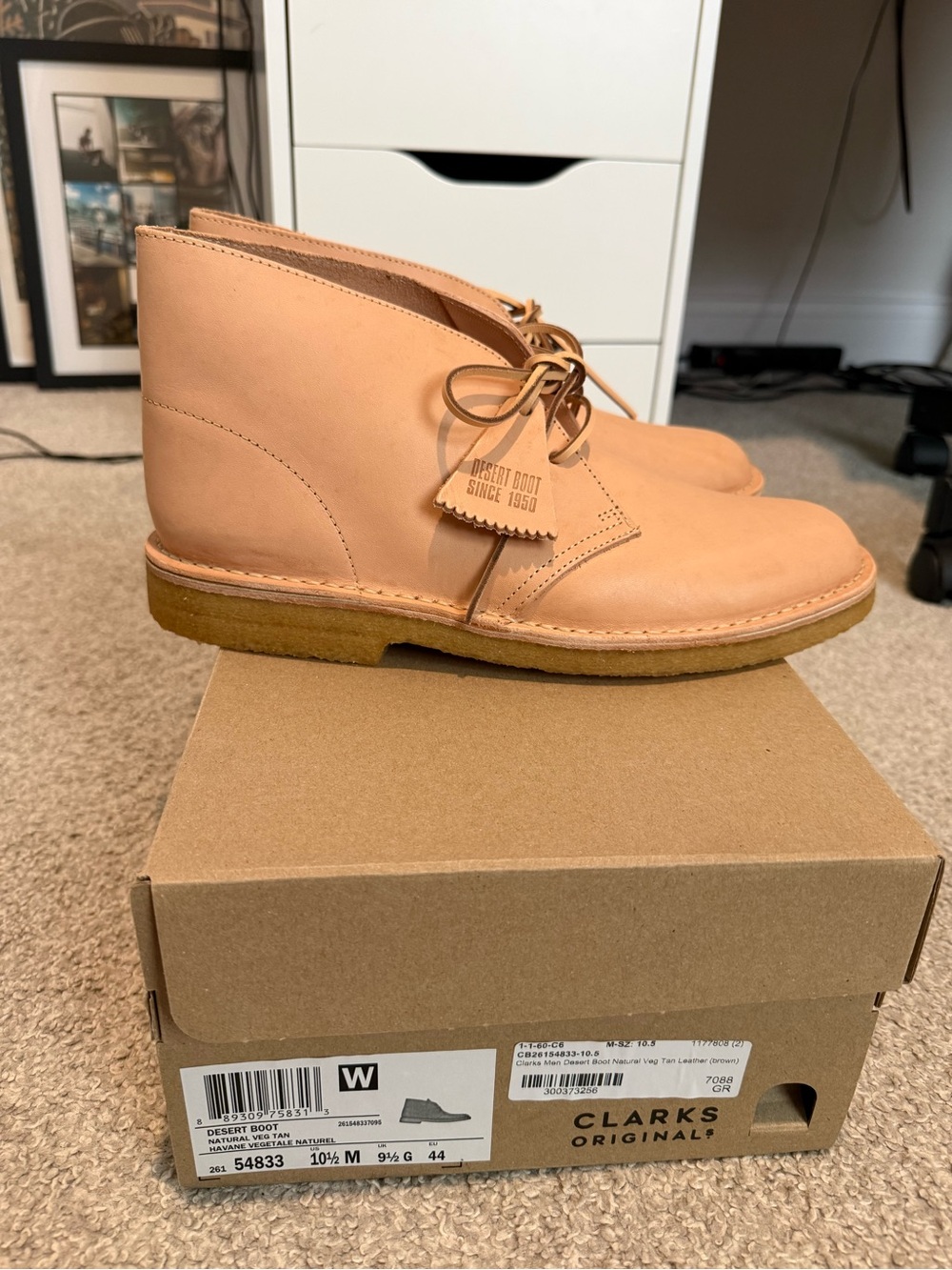 Men’s Clarks Desert Boots - Vegetable Tan Leather